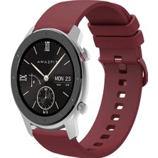 Tagomoon Amazfit Gtr 42MM ile Uyumlu Kordon Jel Silikon Tokalı Kayış