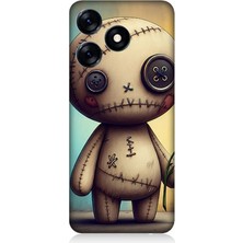 Tecno Spark 10 Uyumlu Yamuk Gözlü Oyuncak Ruh  Desenli Silikon Kılıf