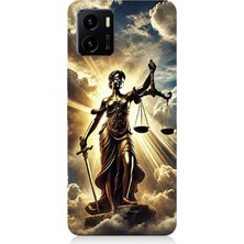 Vivo Y15S Uyumlu Adaletin Gücü Parlıyor  Desenli Silikon Kılıf