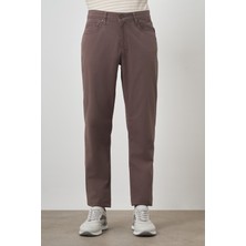  Erkek Kahve Pamuk 5 Cep Dynamic Fit Jean Kot Pantolon