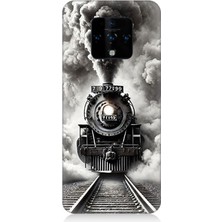 Tecno Camon 16 Uyumlu Buharlı Trenin Güç Yolu  Desenli Silikon Kılıf