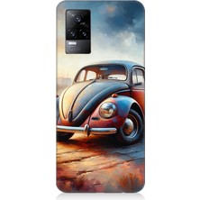 Vivo V21E Uyumlu Tozlu Yolda Vosvos Ruhlu  Desenli Silikon Kılıf