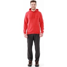 2AS Oliver Erkek Kapüşonlu Sıfır Yaka Sweatshirt Kırmızı