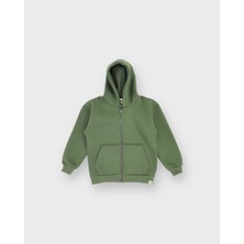 RG Brand Kapüşonlu Fermuarlı 3 İplik Sweatshirt ve Eşofman Altı Takımı