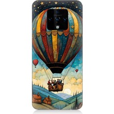 Teknomeg Tecno Camon 16 Uyumlu Göklerde Renkli Balon Yolculuğu  Desenli Silikon Kılıf