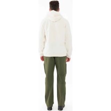 2AS Oliver Erkek Kapüşonlu Sıfır Yaka Sweatshirt Beyaz
