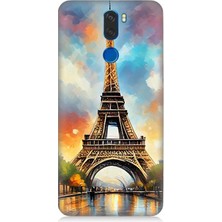 Vestel Venus Z30 Uyumlu Gün Batımı Eyfel Büyüsü  Desenli Silikon Kılıf