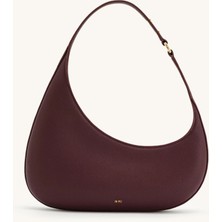 Harlee Bordo Vegan Deri,altın Detaylı Şık ve Asil Tasarım Omuz Çantası