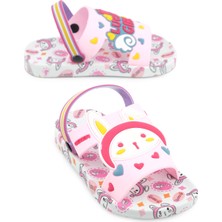 Gezer Yazlık Kız Çocuk Islak Zemine Uygun Lucky Girl Günlük Havuz Plaj Terlik-Sandalet