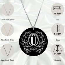 Keyf'ince Shopping Ü Harfli Pleksi Dikiz Ayna Araba Süsü I Model - 3 I Kişiye Özel I Firmalara Özel I Universal Araba Ayna Süsü