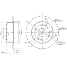 Mga 50437 Fren Dısk Arka Duz 260-4 Honda Accord 98>-01