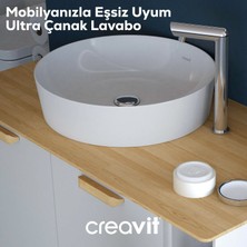 Ultra Yuvarlak Çanak Lavabo 45CM Beyaz
