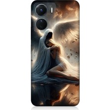 Vivo V16 Uyumlu Gökyüzünde Işık Meleği  Desenli Silikon Kılıf