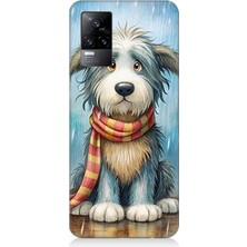 Vivo V21E Uyumlu Atkılı Sevimli Yavru Köpek  Desenli Silikon Kılıf