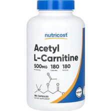 Nutricost Acetyl L-Carnitine, 500 Mg , 180 Capsules