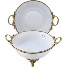 Limones Paniz Bol Kase Ayaklı 30X25X14 cm Eskitme WHA204