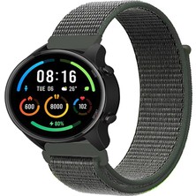 Tagomoon Xiaomi Watch Sport ile Uyumlu Kordon Kumaş Desenli Cırt Cırtlı Spor Kayış