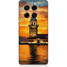 Tecno Camon 30 Uyumlu Günbatımında Kız Kulesi  Desenli Silikon Kılıf