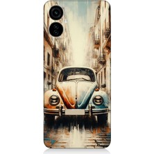 Tecno Camon 19 Neo Uyumlu Islak Kaldırımda Retro Vosvos  Desenli Silikon Kılıf