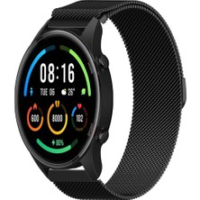 Tagomoon Xiaomi Watch Sport ile Uyumlu Kordon Hasır Metal Örgü Mıknatıslı Milano Kayış