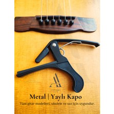 Metal-Yaylı Kapo | Akustik Gitar - Klasik Gitar - Elektro Gitar, Saz ve Ukulele ile Uyumlu Capo
