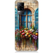 Vivo V21E Uyumlu Pencereden Renkli Hayat  Desenli Silikon Kılıf