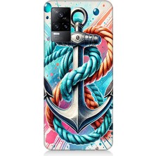Vivo V21E Uyumlu Çapanın Renkli Simgesi  Desenli Silikon Kılıf