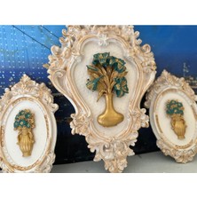 Çiçekli Dekoratif Tablo 3lü Set