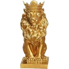 Aslan Kral Heykeli Gold