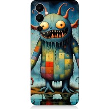 Tecno Pova Neo 2 Uyumlu Tuhaf Canavar Gülümsemesi  Desenli Silikon Kılıf