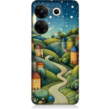 Tecno Camon 20 Pro 5g Uyumlu Yıldızlı Tepede Masal  Desenli Silikon Kılıf