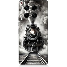 Tecno Camon 30 Uyumlu Buharlı Trenin Güç Yolu  Desenli Silikon Kılıf