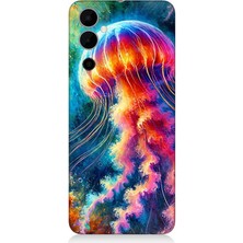 Tecno Pova Neo 2 Uyumlu Renkli Denizanası Derinlikte  Desenli Silikon Kılıf