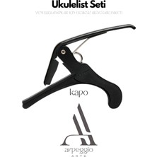 Ukulelist Seti | Ukulele Seti Ukulele Askısı, Kapo, 3 Adet Pena, Taşıma Çantası, Pena Şarjörü
