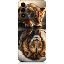 Tecno Spark 8c Uyumlu Aslana Bakan Yavru  Desenli Silikon Kılıf