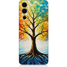 Tecno Pova Neo 2 Uyumlu Renk Renk Mevsim Ağacı  Desenli Silikon Kılıf