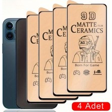 4 Adet Iphone 15 Mat Seramik Kırılmaz Cam Ekran iphone 15 Mat Esnek Ekran Koruyucu