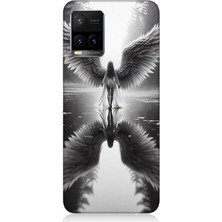 Vivo Y53S Uyumlu Işıkta Kanatlanan Melek  Desenli Silikon Kılıf