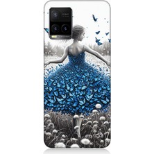 Vivo Y53S Uyumlu Kelebekli Elbise Rüyası  Desenli Silikon Kılıf