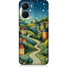 Vivo V16 Uyumlu Yıldızlı Tepede Masal  Desenli Silikon Kılıf