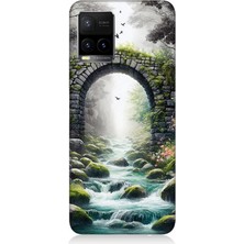 Vivo Y53S Uyumlu Sisli Taş Köprü Geçidi  Desenli Silikon Kılıf