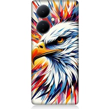 Vivo V29 Lite Uyumlu Renkli Kartal Sıçrayışı  Desenli Silikon Kılıf