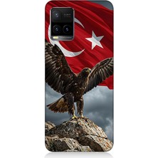 Vivo Y53S Uyumlu Kartal Zirvede Bekliyor  Desenli Silikon Kılıf