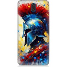 Vestel Venus Z30 Uyumlu Kızıl Miğferli Savaşçı  Desenli Silikon Kılıf