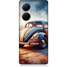 Vivo V29 Lite Uyumlu Tozlu Yolda Vosvos Ruhlu  Desenli Silikon Kılıf