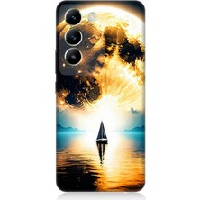 Vivo V30 Lite Uyumlu Güneşin Ardında Umut  Desenli Silikon Kılıf