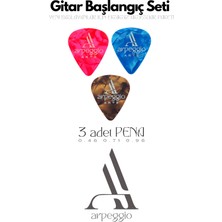Gitar Başlangıç Seti | Burgu Çevirici, Kapo, 3 Adet Pena, Taşıma Çantası, Pena Şarjörü