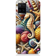 Vivo Y53S Uyumlu Denizaltında Denizatı Bahçesi  Desenli Silikon Kılıf