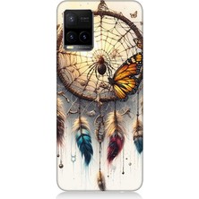 Vivo Y53S Uyumlu Kelebekli Düş Kapanı  Desenli Silikon Kılıf