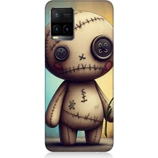 Vivo Y53S Uyumlu Yamuk Gözlü Oyuncak Ruh  Desenli Silikon Kılıf